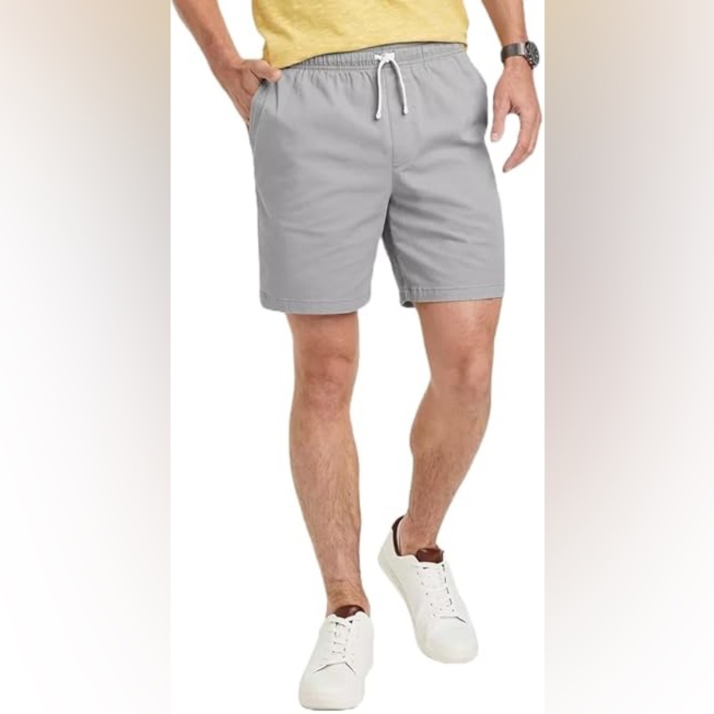 ✨Goodfellow Men's 7” Everyday Pull-On Gray Shorts Sz XXL